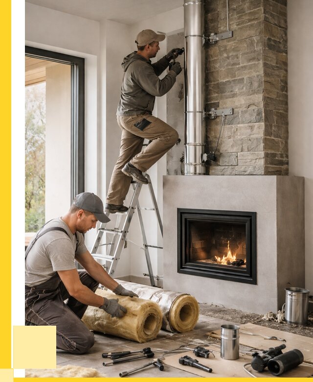 Монтаж дымоходов для каминов в Алапаевске от 16058 р. ЭриданЛпв