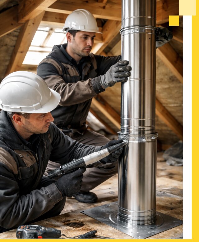 Монтаж дымоходов для каминов в Алапаевске с гарантией качества