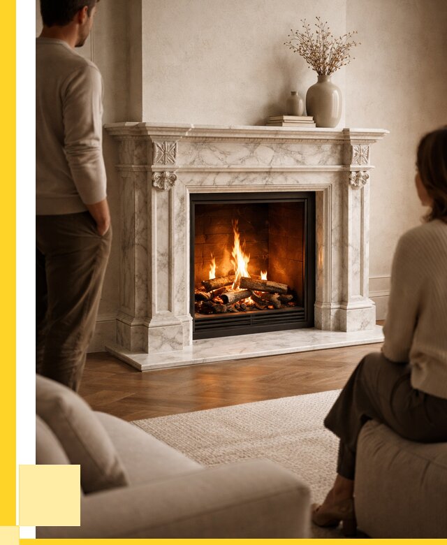 Мраморные камины под ключ в Алапаевске от 267625 р. | ЭриданЛпв