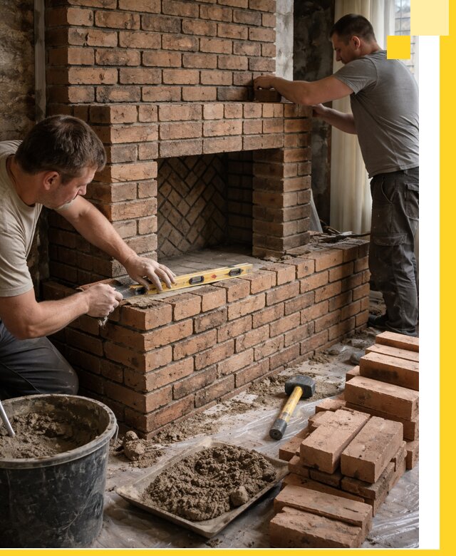 Изготовление и установка кирпичных каминов в Алапаевске