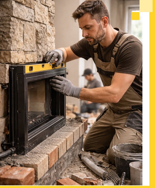 Дровяные камины под ключ в Алапаевске: монтаж, обустройство