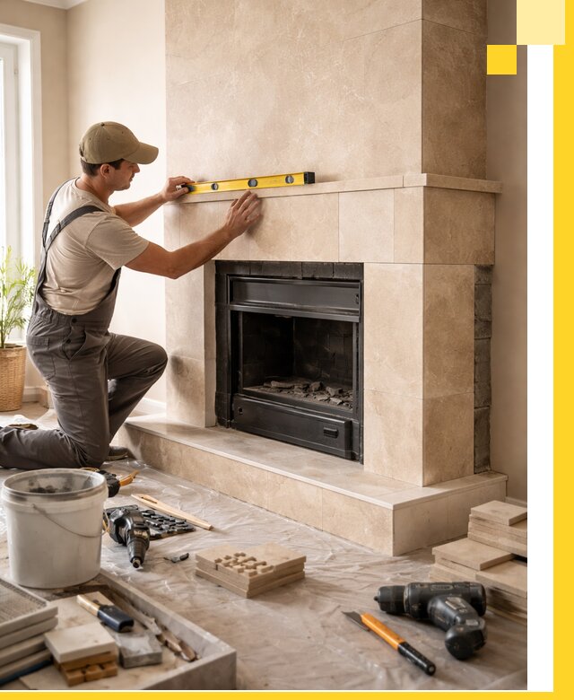 Установка и монтаж каминов в частном доме под ключ в Алапаевске