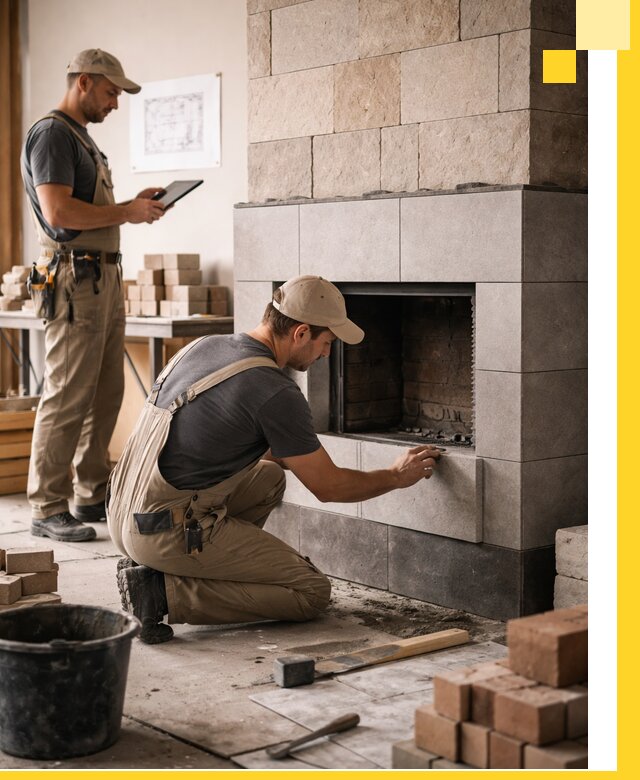 Индивидуальные проекты каминов и каминных систем в Алапаевске