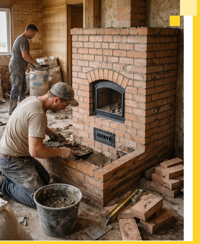 Профессиональное строительство печей в Алапаевске под ключ