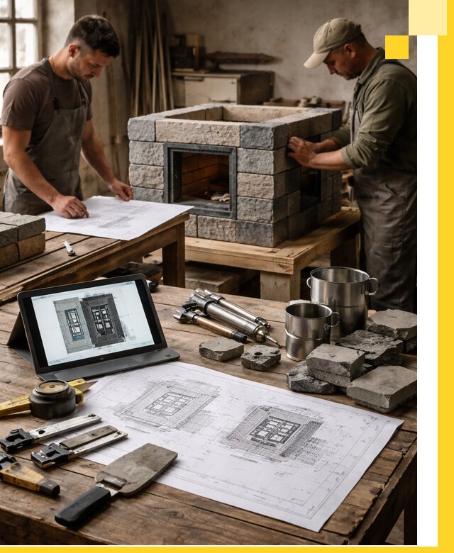 Разработка проектов печей с согласованием и монтажом в Алапаевске