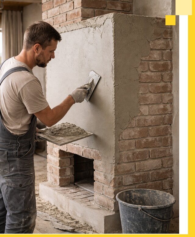 Отделка печей и облицовка каминов в Алапаевске под ключ