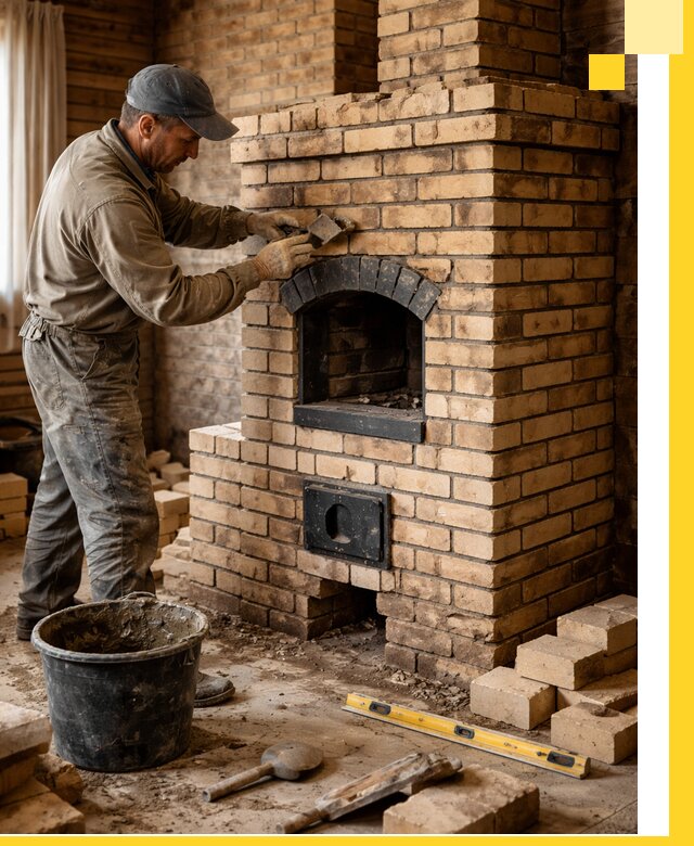 Кирпичные печи под ключ в Алапаевске: проектирование и кладка