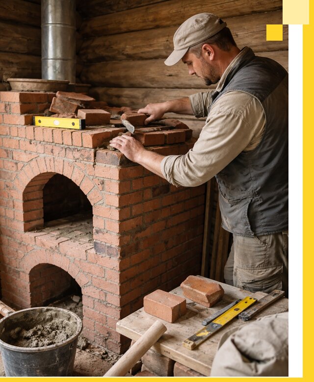 Изготовление и установка русских печей в Алапаевске под ключ