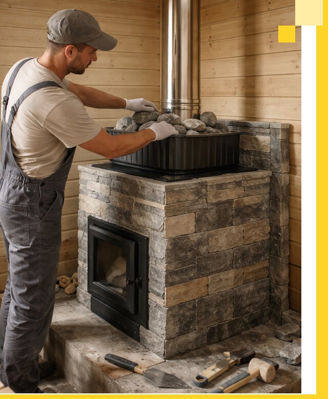 Печи для парной в Алапаевске, производство, монтаж и обслуживание