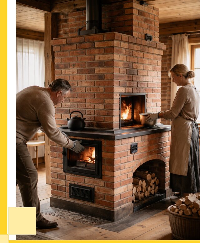 Печи для загородного дома под ключ в Алапаевске от 85640 р. | ЭриданЛпв