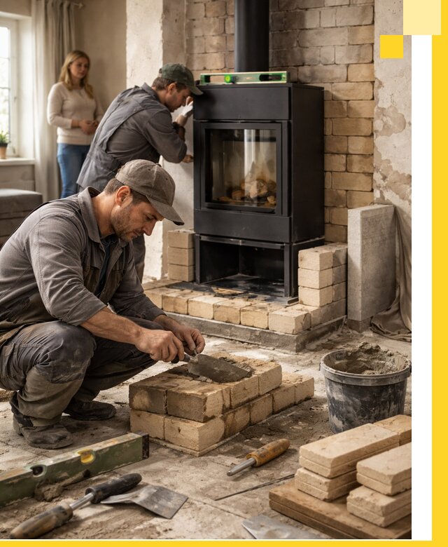 Печи и камины под ключ: проект, установка в Алапаевске