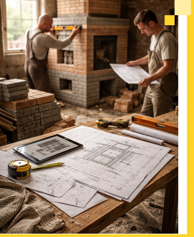 Проекты печей и каминов с индивидуальным дизайном в Алапаевске