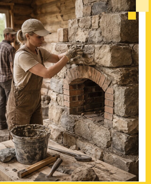 Каменные печи на заказ и монтаж в Алапаевске, долговечные решения