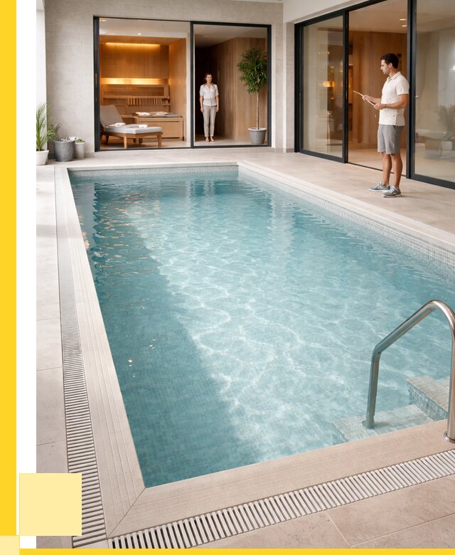 Отделка бассейна пленкой ПВХ в Алапаевске от 3747 р. - ЭриданЛпв