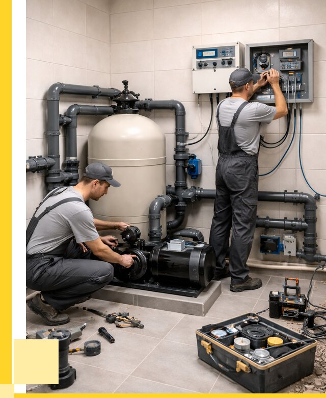 Монтаж оборудования для бассейнов в Алапаевске от 42820 р. | ЭриданЛпв