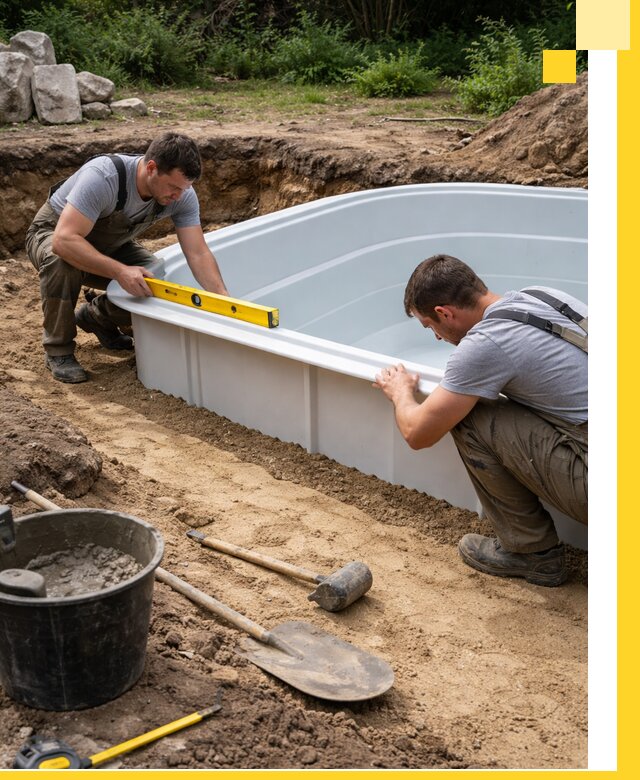 Производство и установка пластиковых бассейнов в Алапаевске под ключ