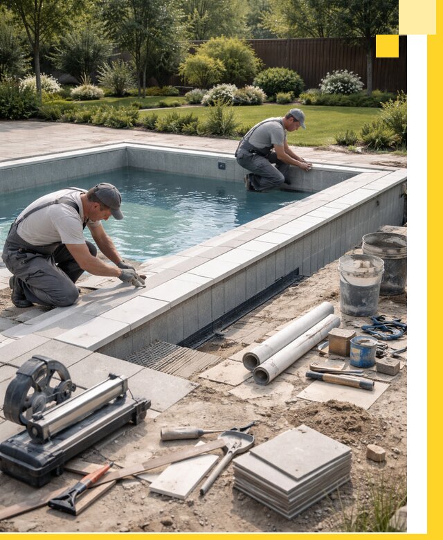 Строительство открытых бассейнов под ключ в Алапаевске профессионально