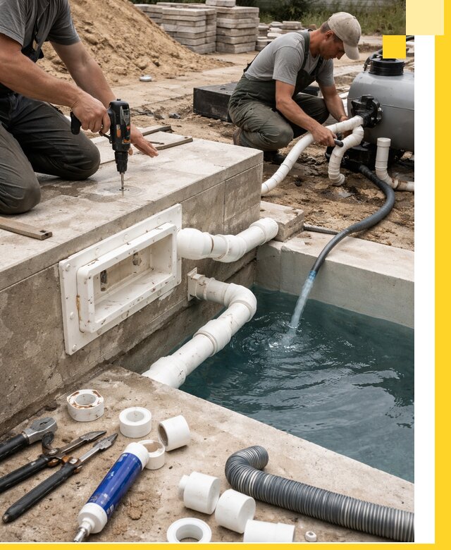 Строительство скиммерных бассейнов под ключ в Алапаевске