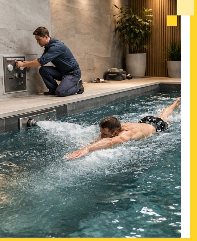 Проектирование и монтаж бассейнов с противотоком в Алапаевске