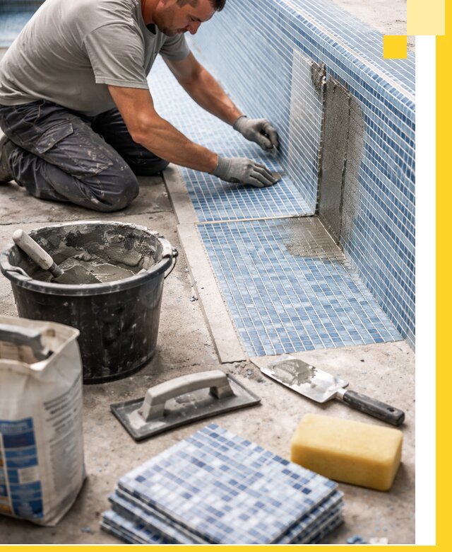 Укладка и ремонт мозаики для бассейнов под ключ в Алапаевске