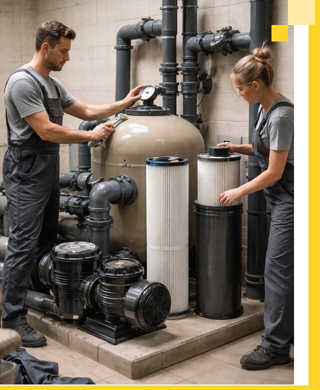 Фильтры и системы фильтрации для бассейнов в Алапаевске