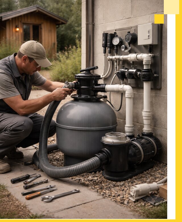 Продажа и монтаж фильтров и насосов для бассейнов в Алапаевске