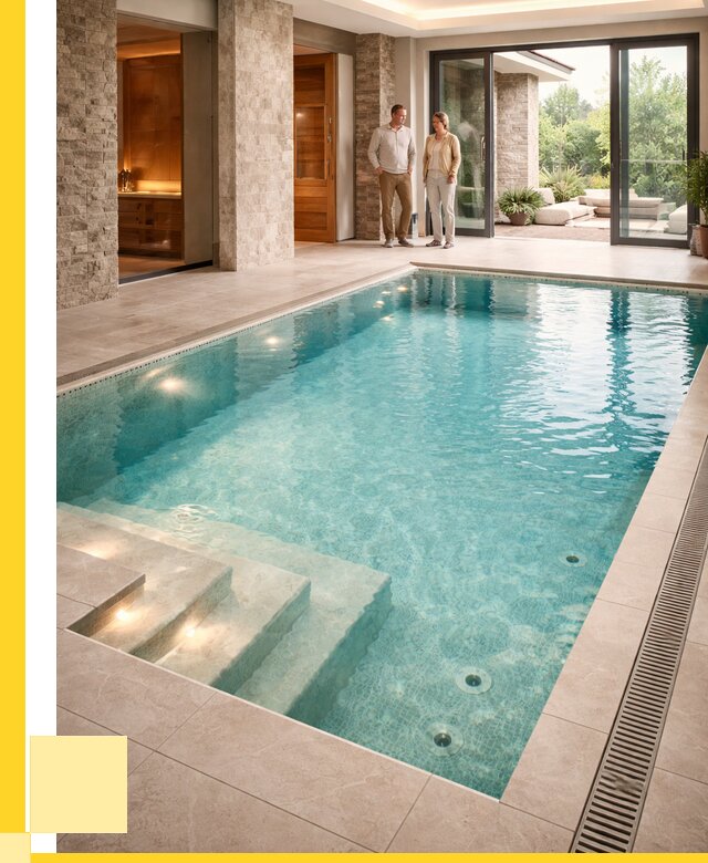 Бассейн во дворе в Алапаевске: проект, отделка от 1284600 р. | ЭриданЛпв