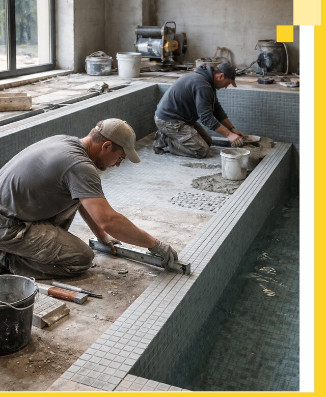 Строительство бассейна в частном доме в Алапаевске под ключ