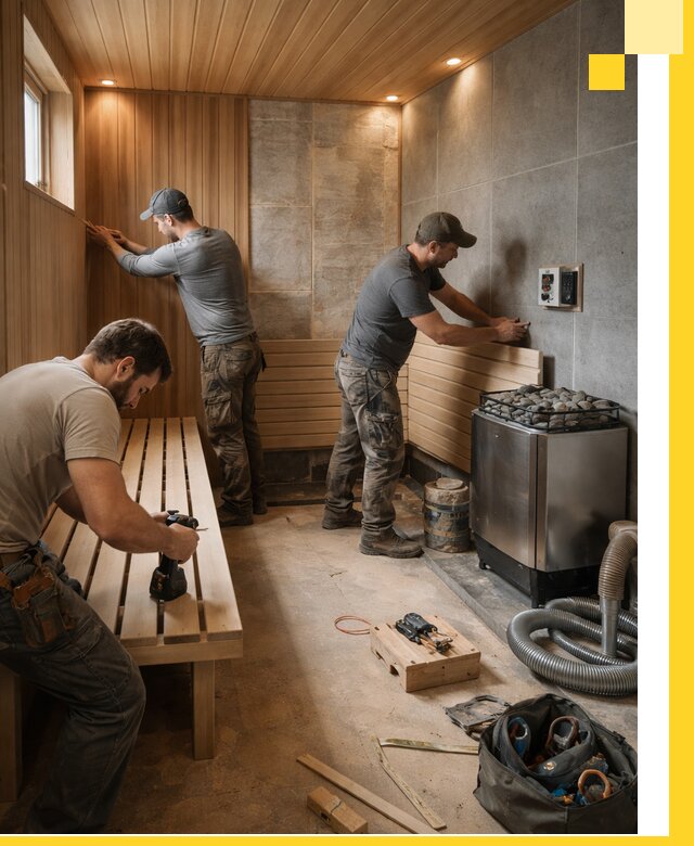Сауны под ключ в Алапаевске, проектирование, строительство, отделка