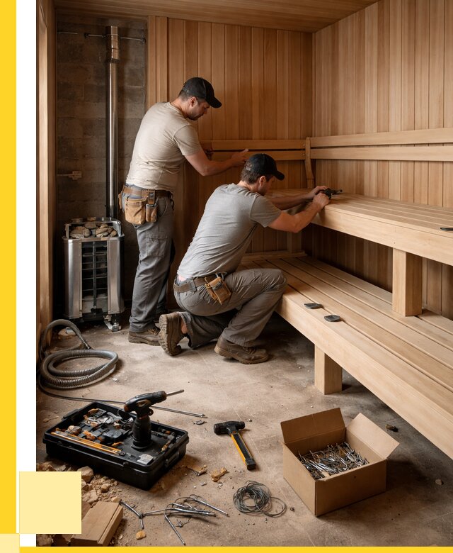 Монтаж саун под ключ в Алапаевске от 128460 р. | ЭриданЛпв