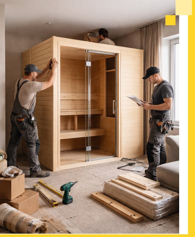 Установка и благоустройство саун в квартире в Алапаевске