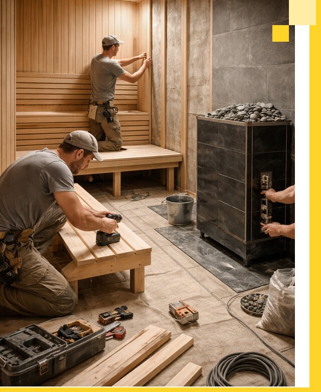 Дизайн и строительство интерьерных саун под ключ в Алапаевске