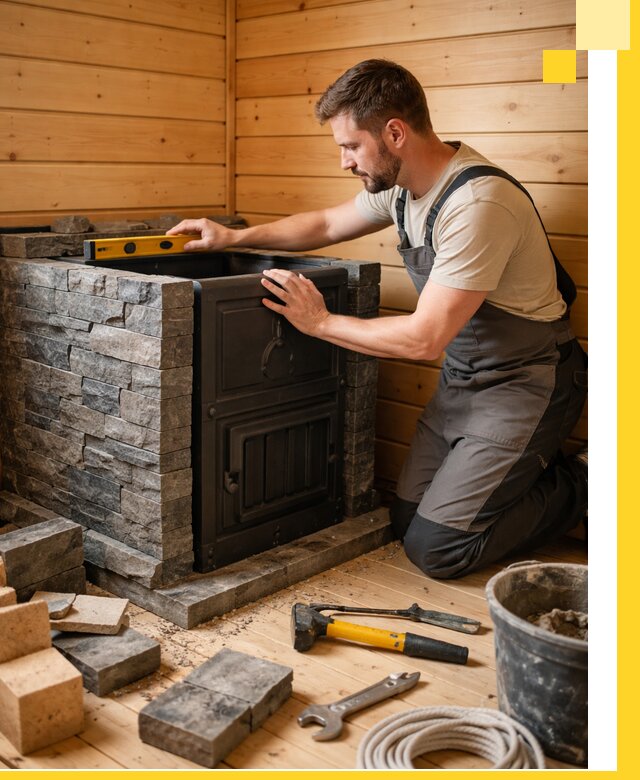 Производство и установка печей для саун под ключ в Алапаевске