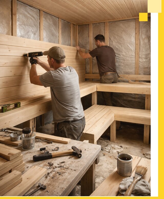 Профессиональная отделка бань и саун под ключ в Алапаевске