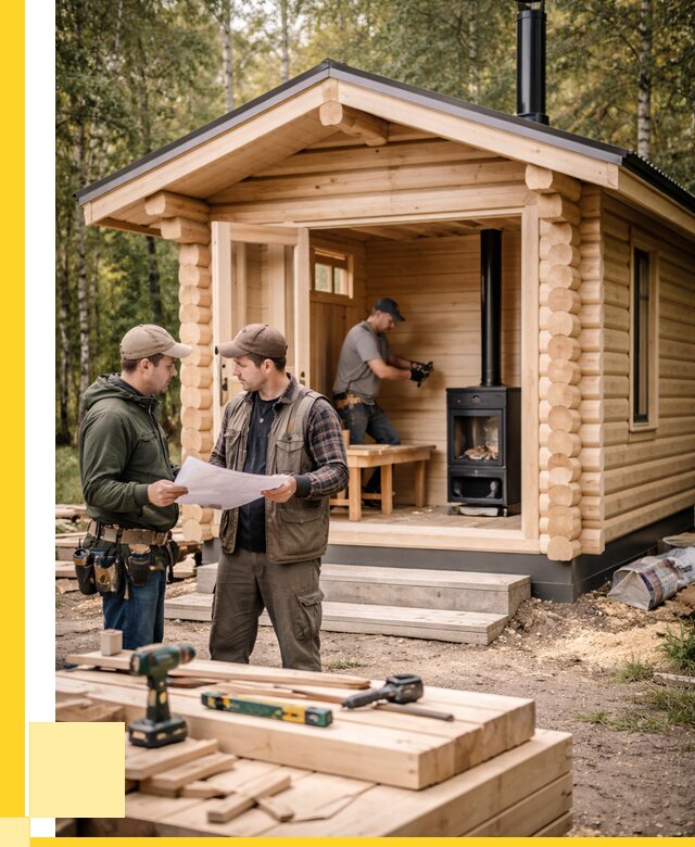 Монтаж бань под ключ в Алапаевске — от 214100 р. | ЭриданЛпв