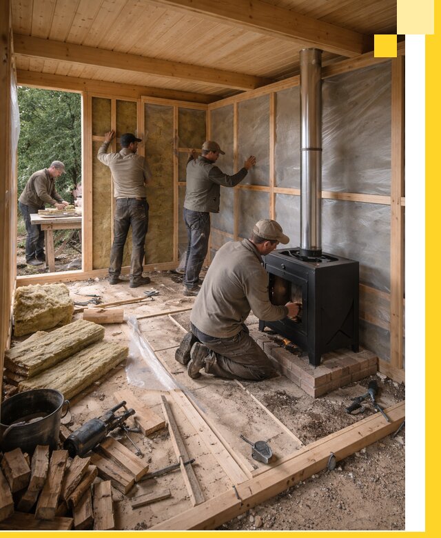 Профессиональный монтаж бань под ключ в Алапаевске для дома