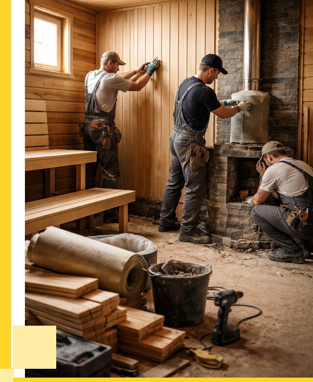 Ремонт бань под ключ в Алапаевске от 48173 р. | ЭриданЛпв