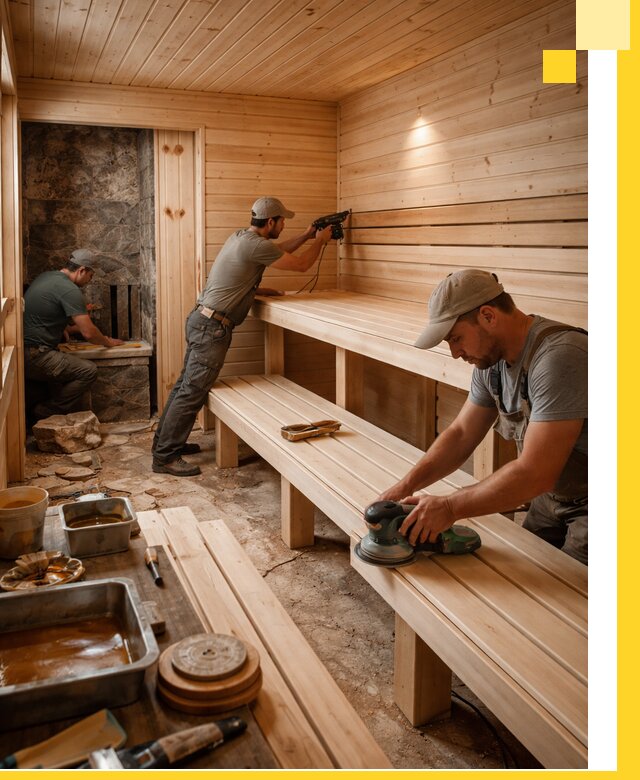 Профессиональная отделка бань в Алапаевске под ключ, с гарантией