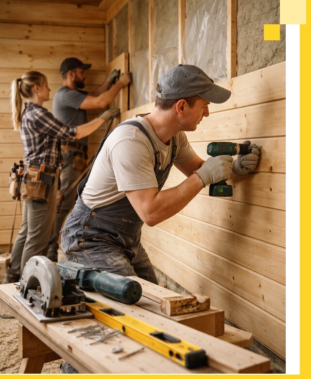 Обшивка бань под ключ в Алапаевске: отделка стен и потолков