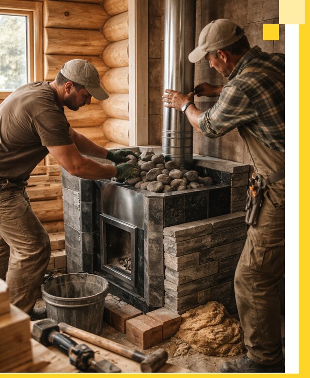 Строительство и отделка русских бань под ключ в Алапаевске