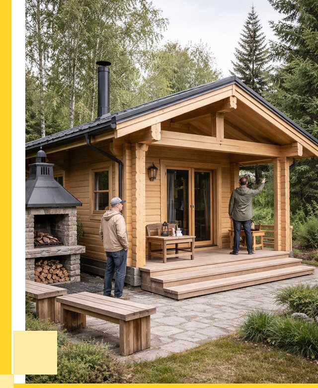 Деревянные бани под ключ в Алапаевске от 481725 р. | ЭриданЛпв