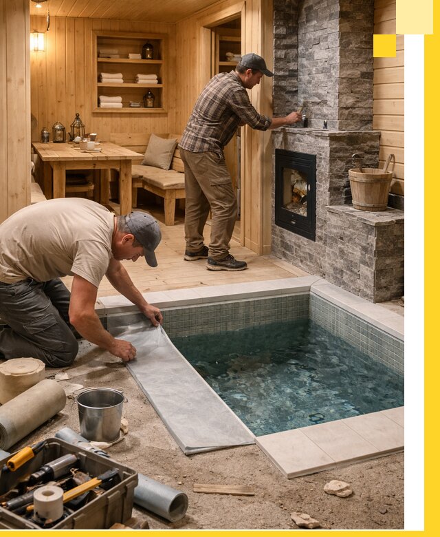 Строительство бань с комнатой отдыха под ключ в Алапаевске