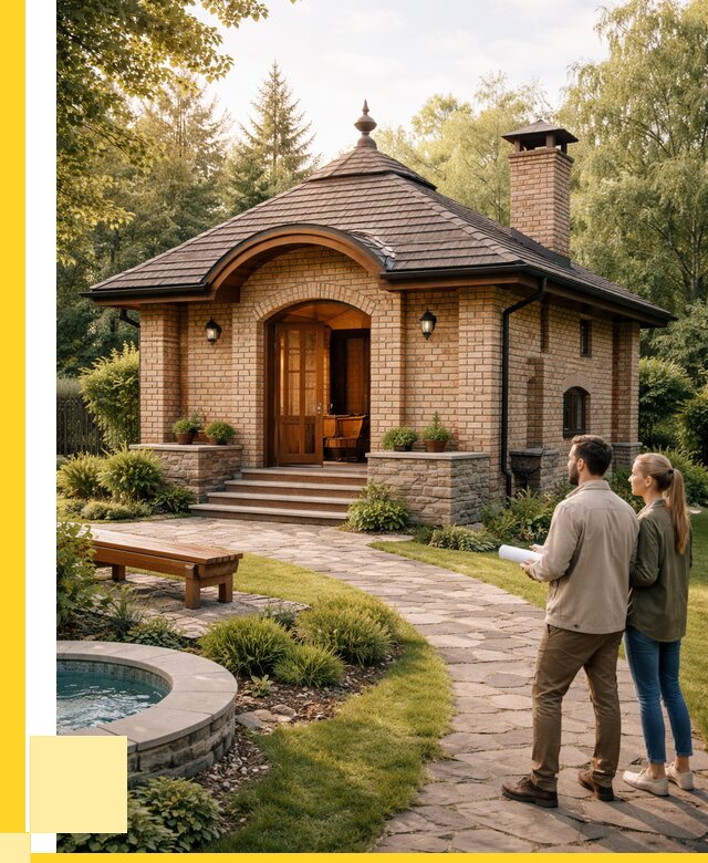 Проект кирпичной бани в Алапаевске от 32115 р. | ЭриданЛпв