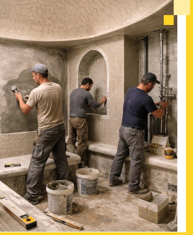 Профессиональный монтаж хамамов под ключ в Алапаевске с гарантией