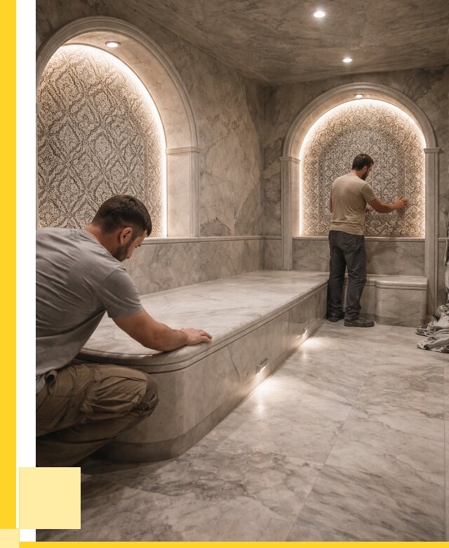 Турецкие бани под ключ в Алапаевске от 267625 р. | ЭриданЛпв