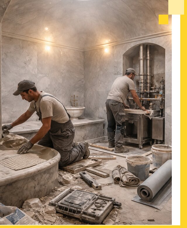 Строительство турецких бань хаммам под ключ в Алапаевске