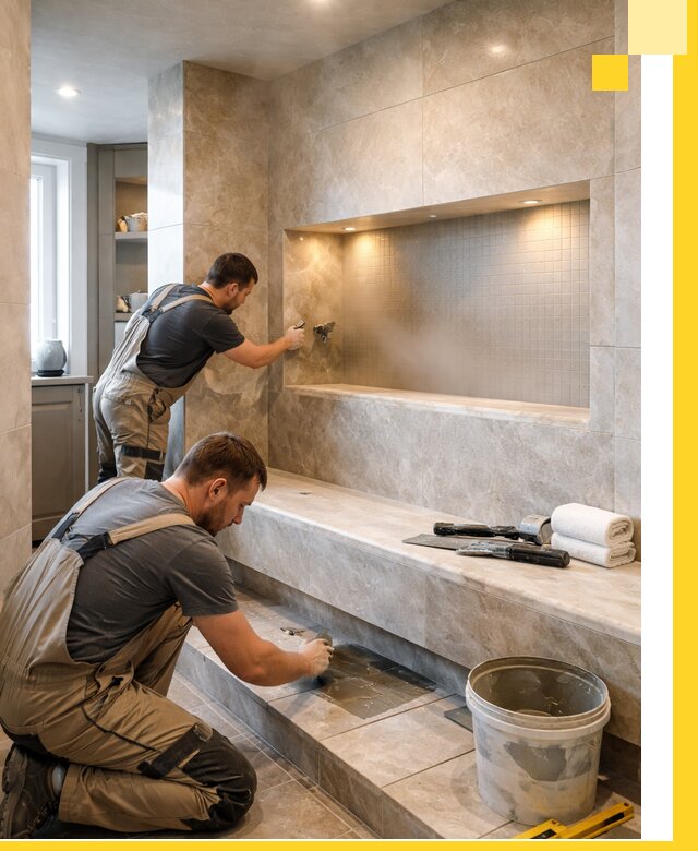 Профессиональное строительство хамама в квартире в Алапаевске