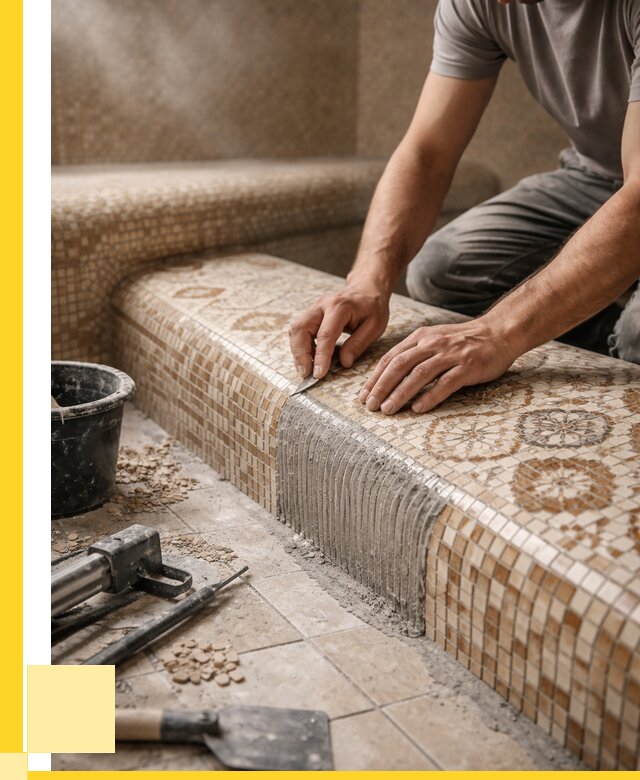 Плитка для хамама под ключ в Алапаевске от 3747 р. | ЭриданЛпв