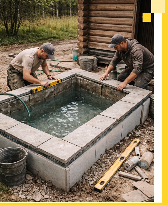 Изготовление и установка холодных купелей под ключ в Алапаевске